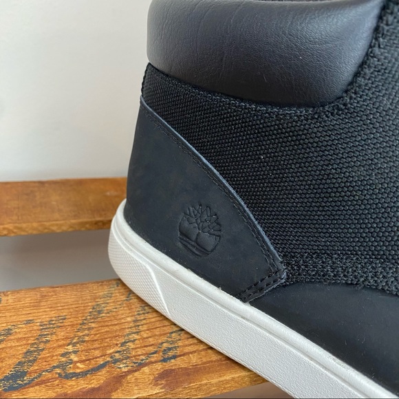 Timberland Davis Square Black Leather Chukka Boots Men’s 8.5 - Picture 8 of 12